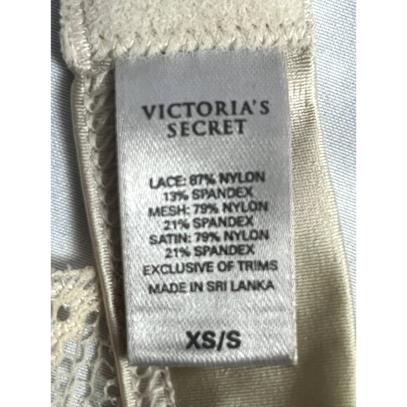 Vintage Victorias Secret Beige Cream Lace Garter Belt Lingerie Size XS/S Cute - Picture 7 of 9